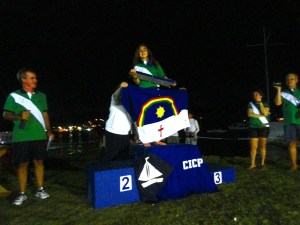 Marina Hutzler, segundo lugar feminino, vencedora do troféu rotativo de campeã norte/nordeste, por ser a primeira nordestina.