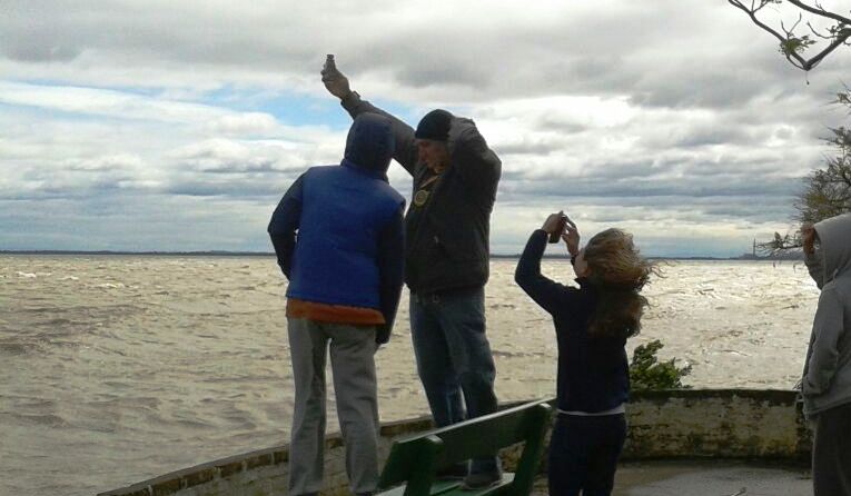 Medição do vento pela organização. Foto: Renata De Moricz